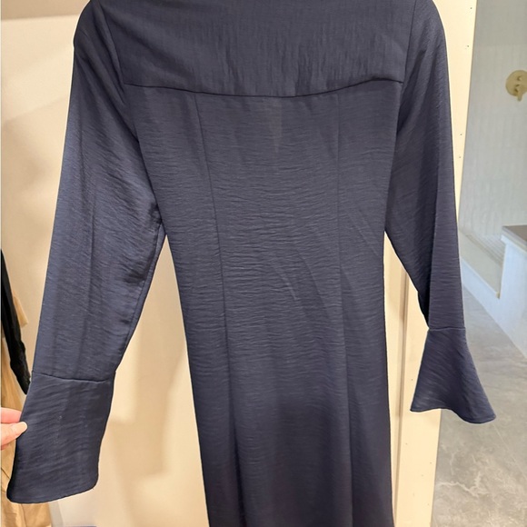 Emma & Michele Midnight Blue Dress with Tie Detail - Picture 6 of 6